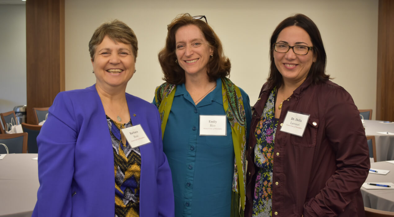 Three women from the Gianna Center of Philadelphia